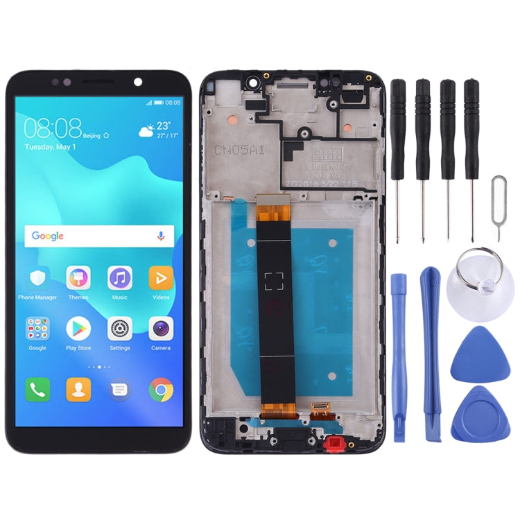 Schermo LCD e digitalizzatore assemblato completo con cornice per Huawei Y5 Prime (2018), For Huawei Y5 Prime (2018)