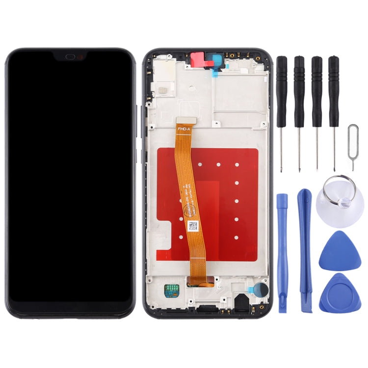 LCD Screen and Digitizer Full Assembly with Frame for Huawei P20 Lite / Nova 3e, For Huawei P20 Lite / Nova 3e