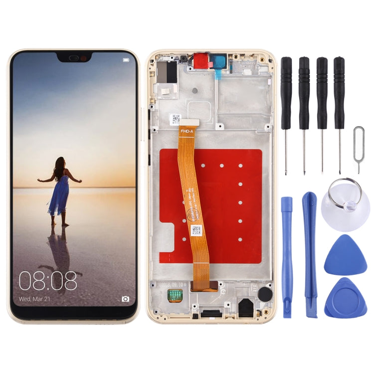 Schermo LCD e digitalizzatore assemblaggio completo con cornice per Huawei P20 Lite / Nova 3e, For Huawei P20 Lite / Nova 3e