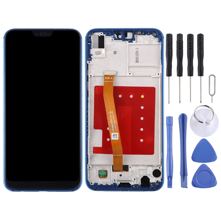 LCD Screen and Digitizer Full Assembly with Frame for Huawei P20 Lite / Nova 3e, For Huawei P20 Lite / Nova 3e