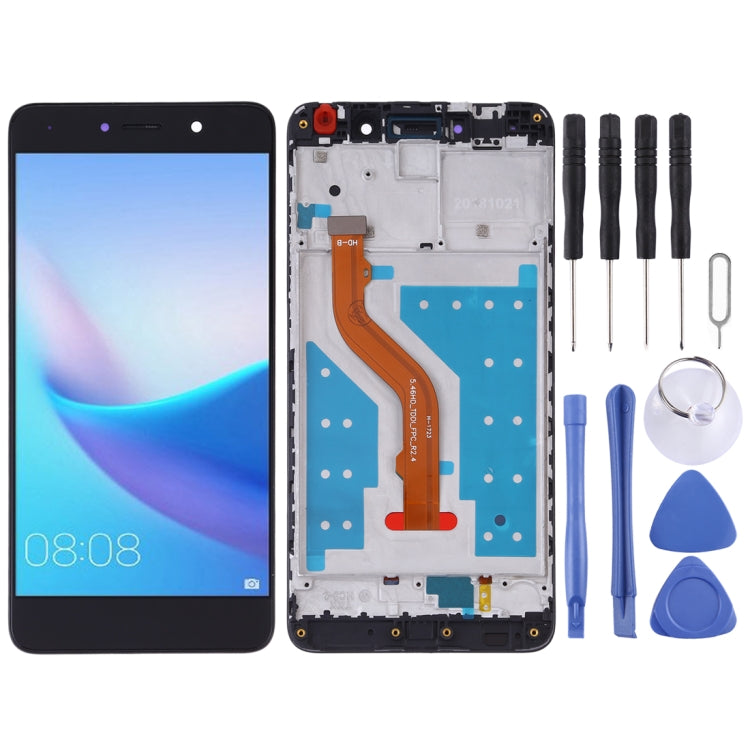 Schermo LCD e digitalizzatore assemblato completo con cornice per Huawei Y7 (2017), For Huawei Y7 (2017)