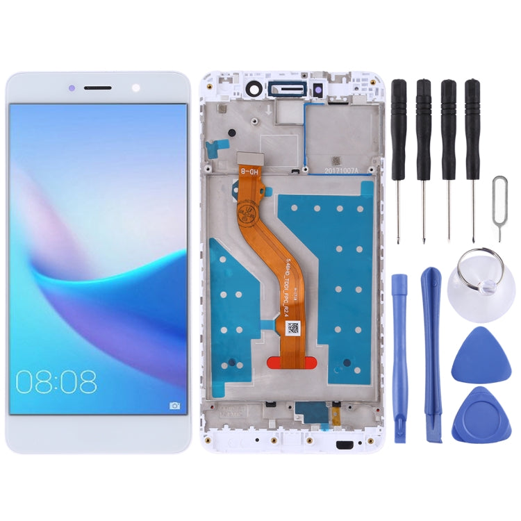 Schermo LCD e digitalizzatore assemblato completo con cornice per Huawei Y7 (2017), For Huawei Y7 (2017)