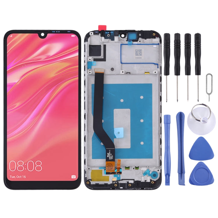 Schermo LCD e digitalizzatore assemblato completo con cornice per Huawei Y7 Prime (2019), For Huawei Y7 Prime (2019)