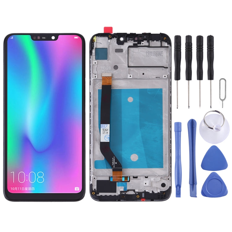 Schermo LCD e digitalizzatore assemblaggio completo con cornice per Huawei Honor 8C, For Huawei Honor 8C