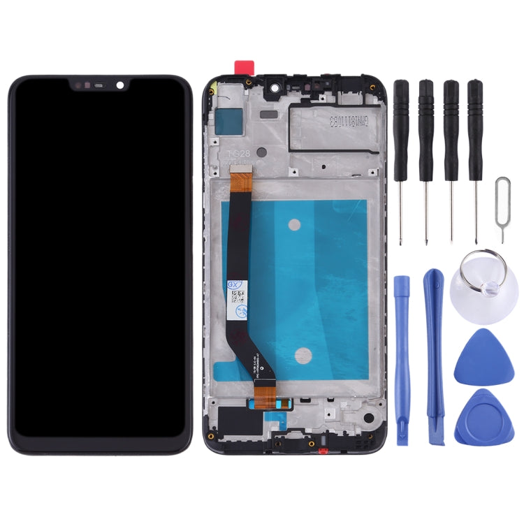 Schermo LCD e digitalizzatore assemblaggio completo con cornice per Huawei Honor 8C, For Huawei Honor 8C