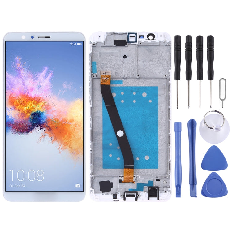 Schermo LCD e digitalizzatore assemblaggio completo con cornice per Huawei Honor 7X, For Huawei Honor 7X