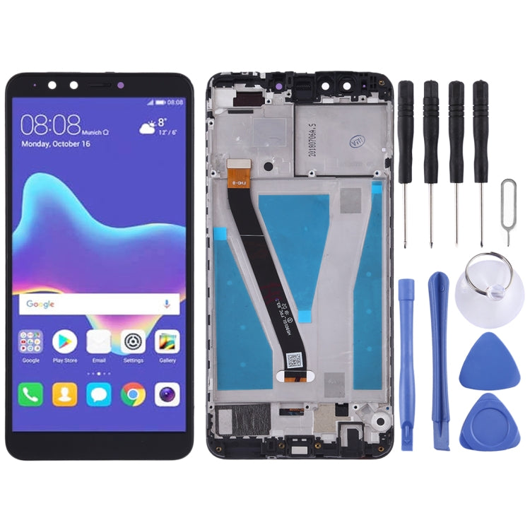 Schermo LCD e digitalizzatore assemblaggio completo con cornice per Huawei Enjoy 8 Plus, For Huawei Enjoy 8 Plus