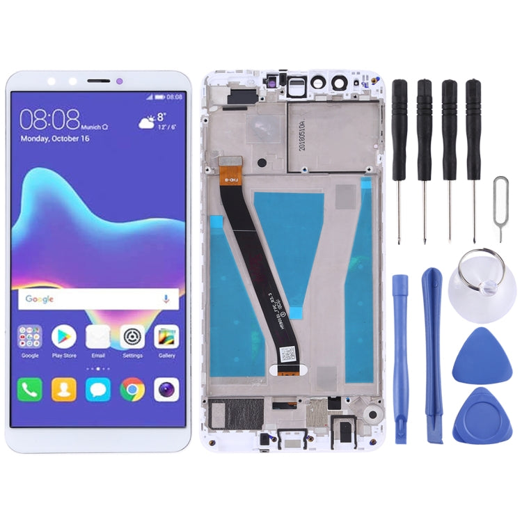 Schermo LCD e digitalizzatore assemblaggio completo con cornice per Huawei Enjoy 8 Plus, For Huawei Enjoy 8 Plus