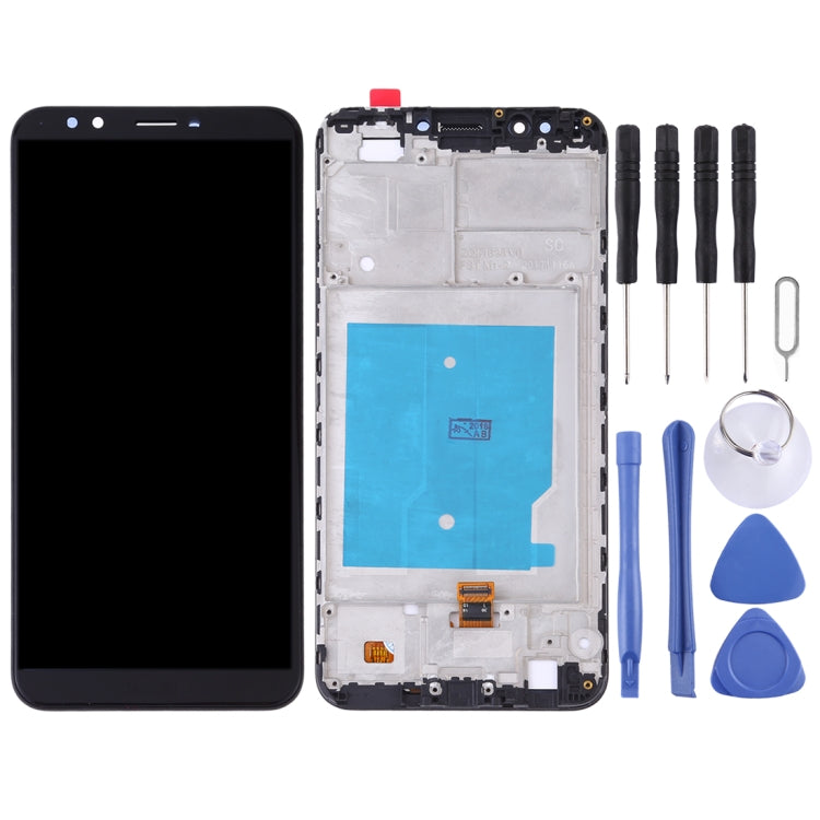 Schermo LCD e digitalizzatore assemblato completo con cornice per Huawei Y7 (2018), For Huawei Y7 (2018)