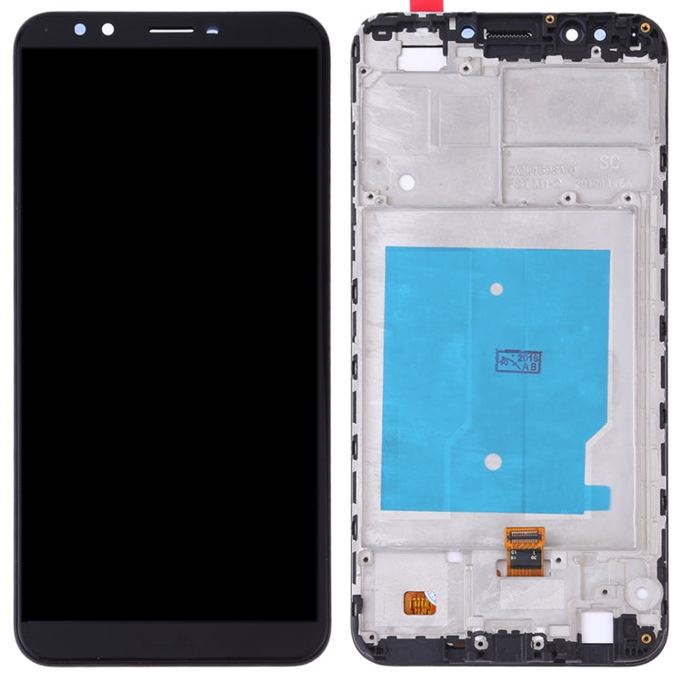 Schermo LCD e digitalizzatore assemblato completo con cornice per Huawei Y7 (2018), For Huawei Y7 (2018)