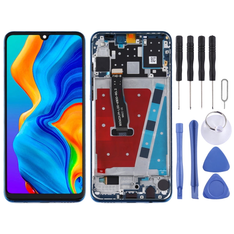 LCD Screen and Digitizer Full Assembly with Frame for Huawei P30 Lite / Nova 4e (RAM 6G / High Version), For Huawei P30 Lite(High Version)