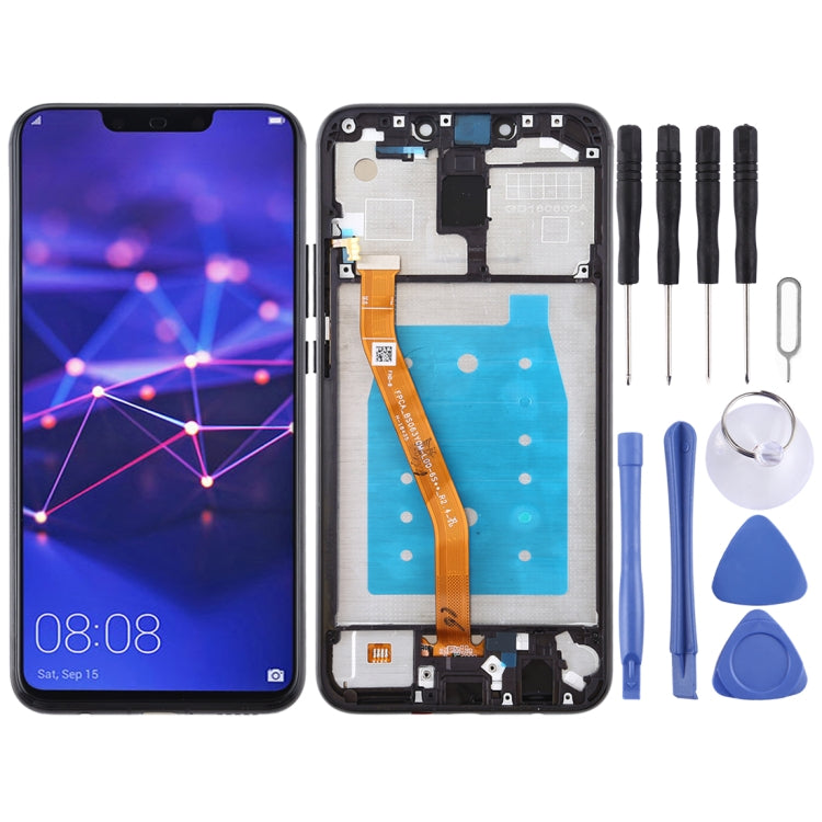 Schermo LCD e digitalizzatore assemblaggio completo con cornice per Huawei Mate 20 Lite / Maimang 7, For Huawei Mate 20 Lite