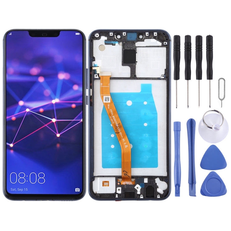 Schermo LCD e digitalizzatore assemblaggio completo con cornice per Huawei Mate 20 Lite / Maimang 7, For Huawei Mate 20 Lite