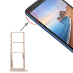 SIM Card Tray + SIM Card Tray + Micro SD Card Tray for Xiaomi Redmi 7A, For Xiaomi Redmi 7A, For Xiaomi Redmi 7A (Dark Blue), For Redmi 7A