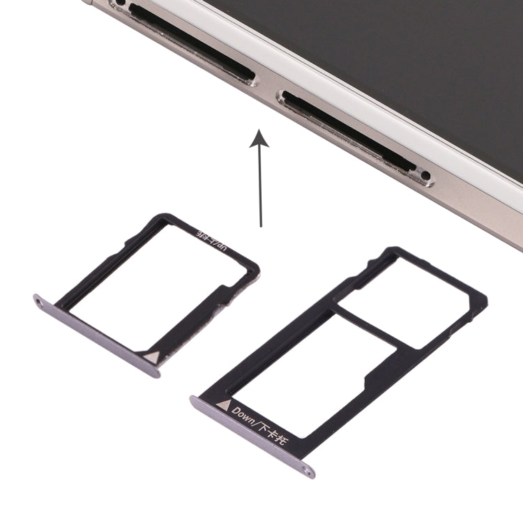 For Huawei Honor 5X / GR5 Micro SIM Card Tray + Nano SIM and Micro SD Card Tray, For Huawei Honor 5X, For Huawei 5X