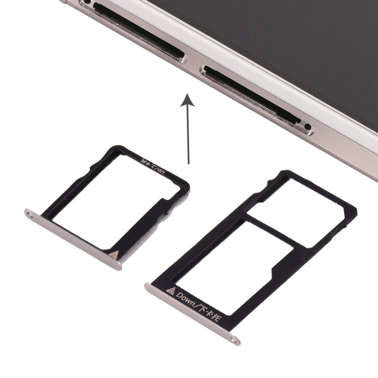 Per Huawei Honor 5X / GR5 Vassoio scheda Micro SIM + Vassoio scheda Nano SIM e Micro SD, For Huawei 5X, For Huawei Honor 5X