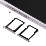 Per Huawei Ascend P7 Vassoio scheda Micro SIM + Vassoio scheda Micro SD, For Huawei Ascend P7