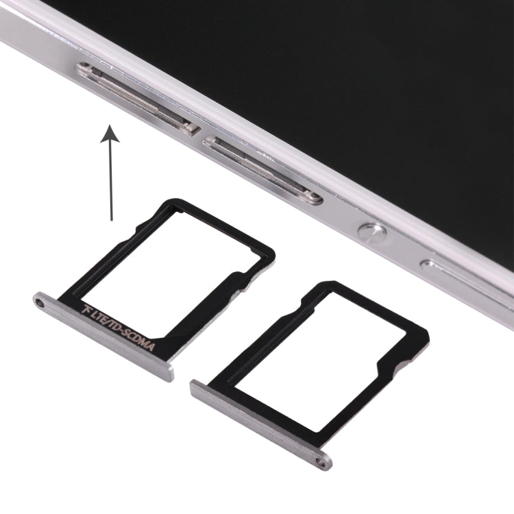 Per Huawei Ascend P7 Vassoio scheda Micro SIM + Vassoio scheda Micro SD, For Huawei Ascend P7