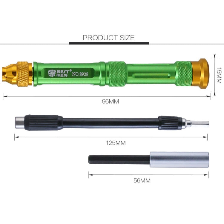 BEST BST-8928 Kit di cacciaviti magnetici per cacciaviti Set di cacciaviti professionali 63 in 1, BST-8928