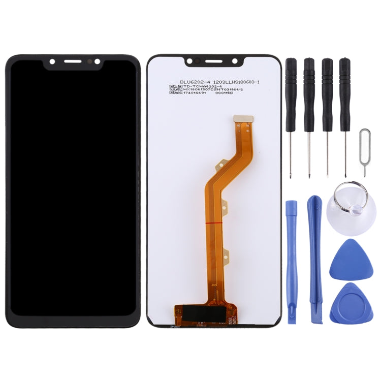 Schermo LCD e digitalizzatore assemblaggio completo per Tecno Spark 3 KB7, For Tecno Spark 3