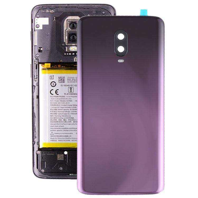 Per OnePlus 6T Cover posteriore batteria originale con obiettivo fotocamera, For OnePlus 6T,Original (Frosted Black ), For OnePlus 6T,Original (Jet Black), For OnePlus 6T,Original (Purple)