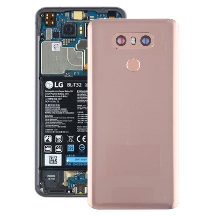 Back Battery Cover with Camera Lens and Fingerprint Sensor for LG G6 / H870 / H870DS / H872 / LS993 / VS998 / US997, For LG G6 with Camera Lens, For LG G6