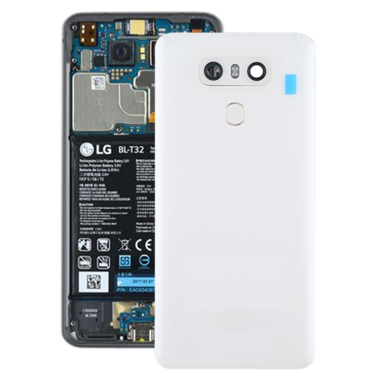 Back Battery Cover with Camera Lens and Fingerprint Sensor for LG G6 / H870 / H870DS / H872 / LS993 / VS998 / US997, For LG G6 with Camera Lens, For LG G6