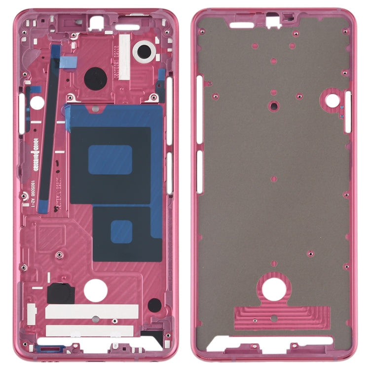 Piastra cornice cornice LCD alloggiamento anteriore per LG G7 ThinQ / G710, For LG G7 ThinQ, For LG G7 ThinQ (Pink)