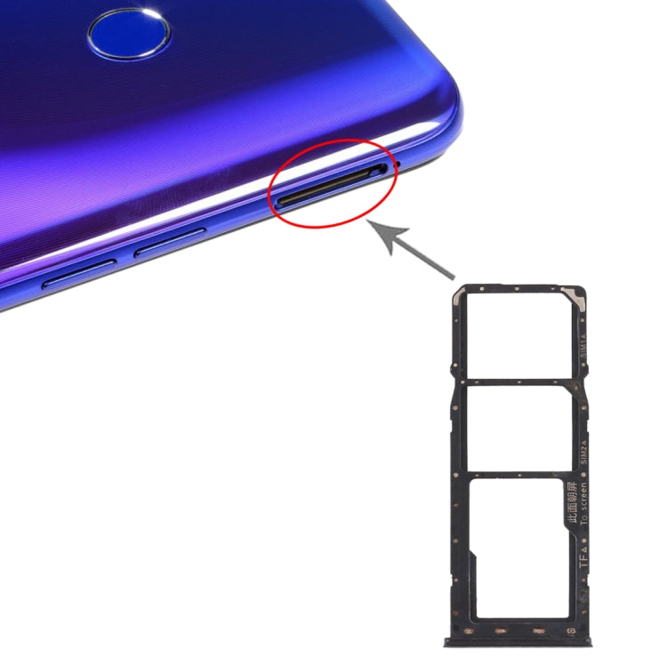 Per OPPO Realme 3 Pro / Realme X Lite Vassoio scheda SIM + Vassoio scheda SIM + Vassoio scheda micro SD, For OPPO Realme 3 Pro / Realme X Lite