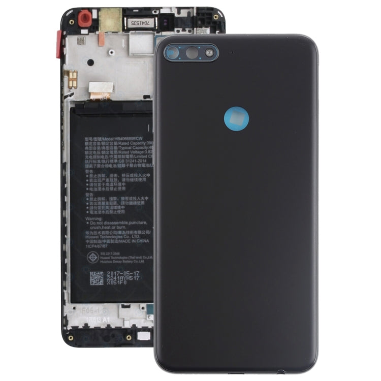 Back Cover with Side Buttons for Huawei Y7 (2018), For Huawei Y7 (2018), For Y7 (2018)