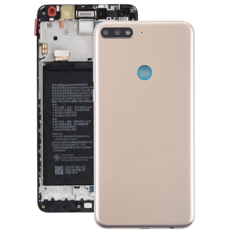 Back Cover with Side Buttons for Huawei Y7 (2018), For Huawei Y7 (2018), For Y7 (2018)