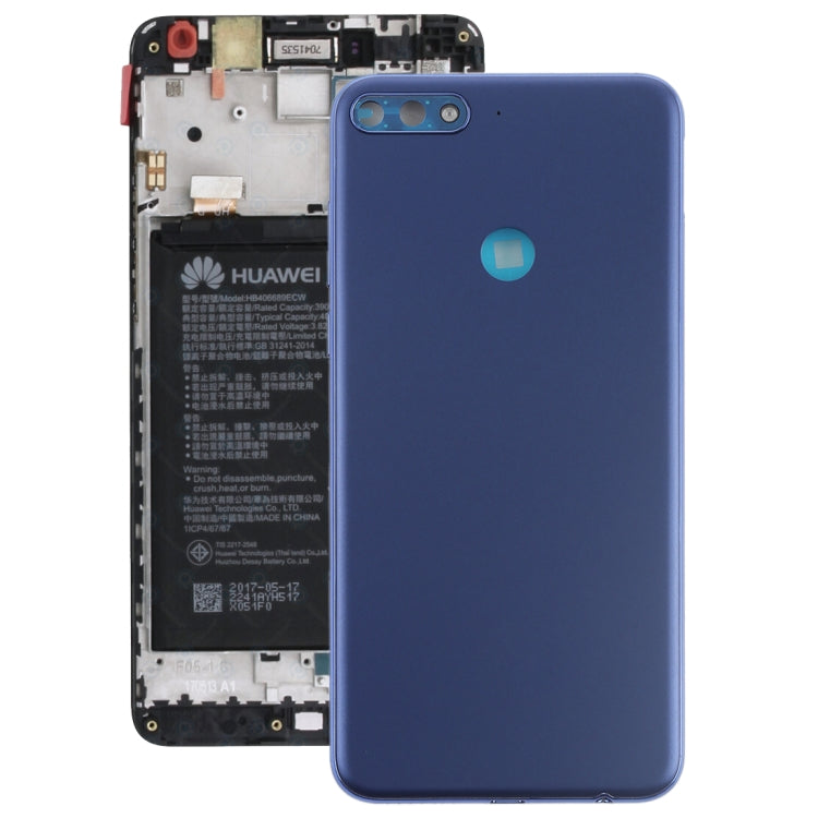 Back Cover with Side Buttons for Huawei Y7 (2018), For Huawei Y7 (2018), For Y7 (2018)