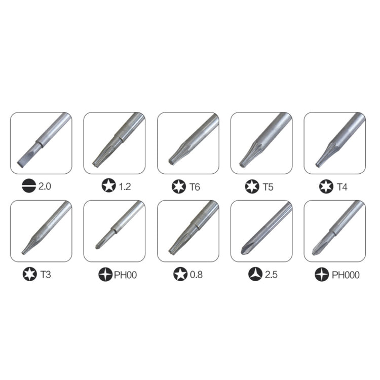 Set di cacciaviti magnetici multiuso di precisione 10 in 1 BEST BST-8800E Strumento di riparazione, BST-8800E