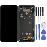 Schermo LCD e digitalizzatore assemblaggio completo con cornice per LG G6 / H870 / H870DS / H872 / LS993 / VS998 / US997, For LG G6, For G6 / H870 / H872 / LS993 Frame Platinum