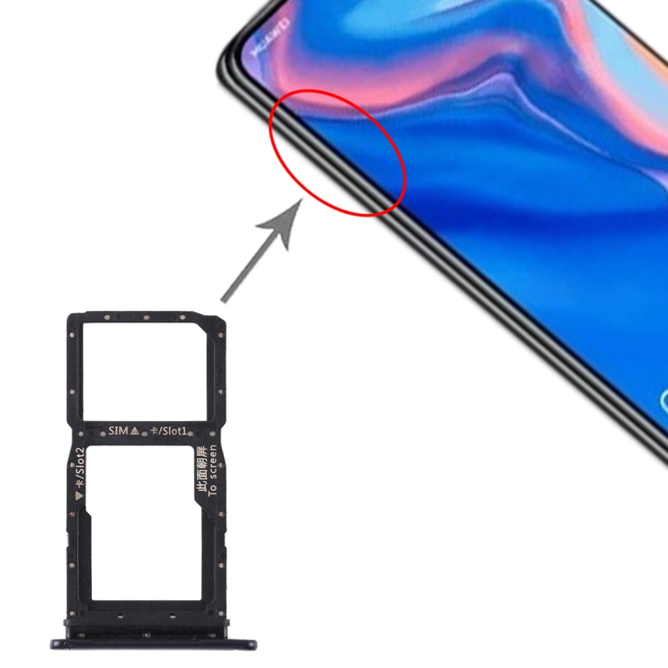 Vassoio scheda SIM + Vassoio scheda SIM/Vassoio scheda micro SD per Huawei P Smart Z / Y9 Prime (2019), For Huawei P Smart Z