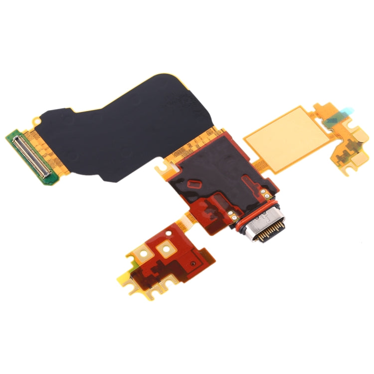 Original Charging Port Flex Cable + Microphone Flex Cable For Sony Xperia 1, For Sony Xperia 1