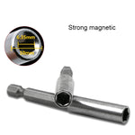 5 PZ 1/4 Testa di lotto elettrica Alto magnetismo Biella Trapano a pistola Manicotto per asta di prolunga Giunto a rotazione rapida, Lunghezza: 60mm, 60mm Joint
