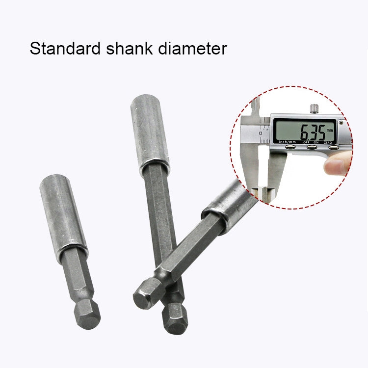 5 PZ 1/4 Testa di lotto elettrica Alto magnetismo Biella Trapano a pistola Manicotto per asta di prolunga Giunto a rotazione rapida, Lunghezza: 60mm, 60mm Joint