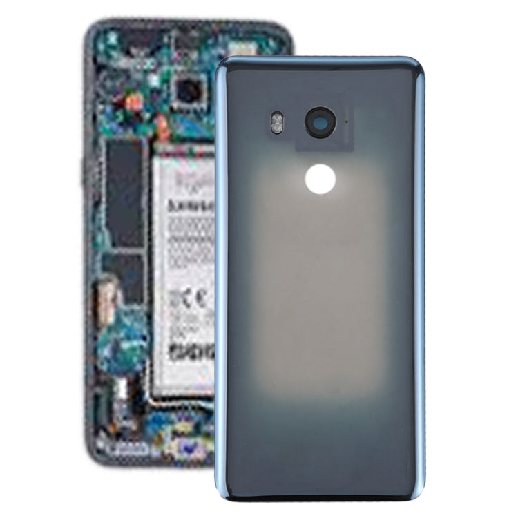 Battery Back Cover with Camera Lens for HTC U11+, For HTC U11+, For HTC U11+(Transparent Black)