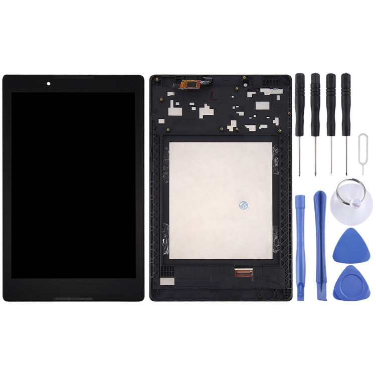 LCD Screen and Digitizer Full Assembly with Frame for Lenovo A8-50 Tablet, For Lenovo A8-50