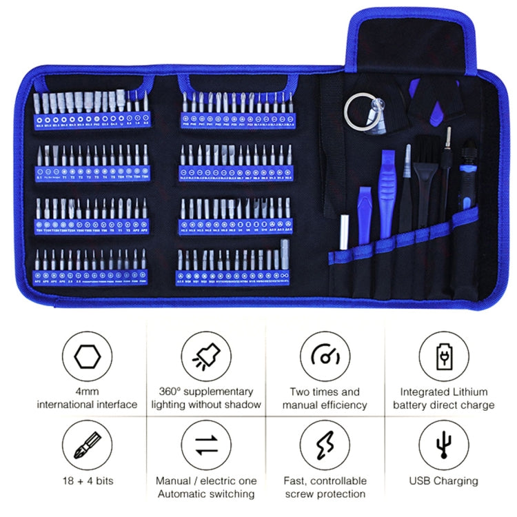 126 in 1 Kaisi K-9126 Set di cacciaviti magnetici Kit di strumenti per cacciaviti di precisione Strumento manuale di riparazione, 126 in 1