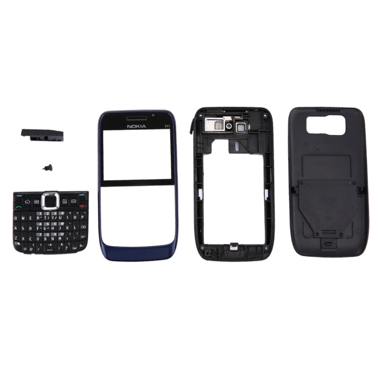 Full Housing Cover (Front Cover + Middle Frame + Battery Back Cover + Keypad) for Nokia E63, For Nokia E63, For E63(White)