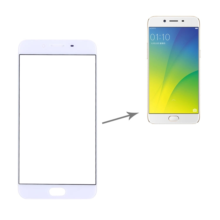 For OPPO R9s Front Screen Outer Glass Lens, OPPO R9s