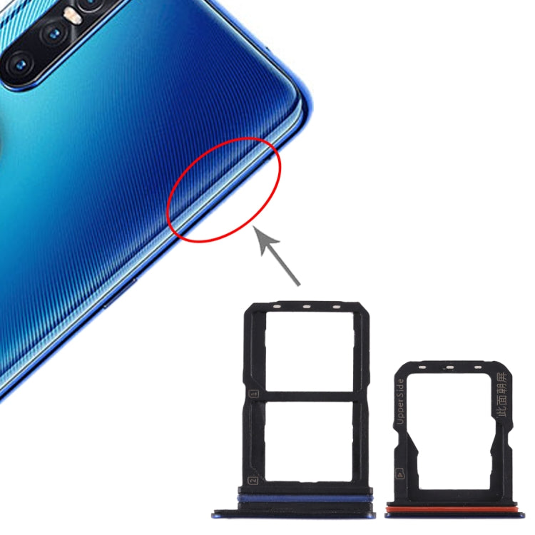 Per Vivo S1 Pro Vassoio scheda SIM + Vassoio scheda SIM + Vassoio scheda micro SD, For Vivo S1 Pro