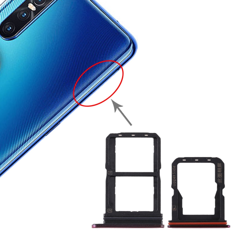 Per Vivo S1 Pro Vassoio scheda SIM + Vassoio scheda SIM + Vassoio scheda micro SD, For Vivo S1 Pro