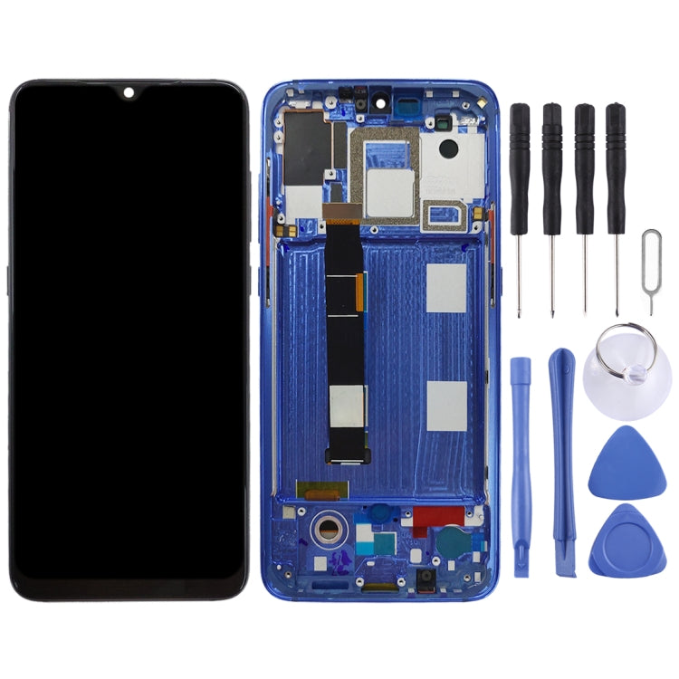 OLED Material LCD Screen and Digitizer Full Assembly with Frame for Xiaomi Mi 9, For Xiaomi Mi 9 (OLED), For Mi 9 (Pink)