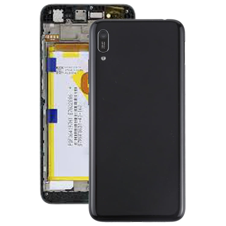 Cover posteriore della batteria con obiettivo della fotocamera e tasti laterali per Huawei Enjoy 9e, For Huawei Enjoy 9e, For Enjoy 9e (Coffee)