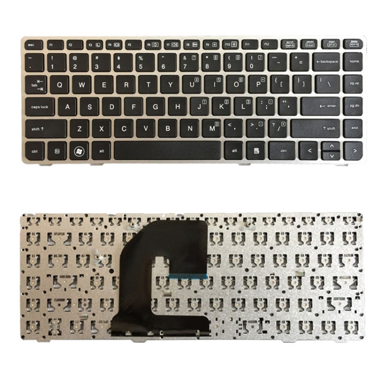 Tastiera versione USA con cornice argento per HP EliteBook 8470B 8470P 8470 8460 8460p 8460w ProBook 6460 6460b 6470, For EliteBook 8470B (US)