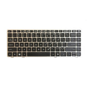 US Version Keyboard with Silver Frame for HP EliteBook 8470B 8470P 8470 8460 8460p 8460w ProBook 6460 6460b 6470, For EliteBook 8470B (US)