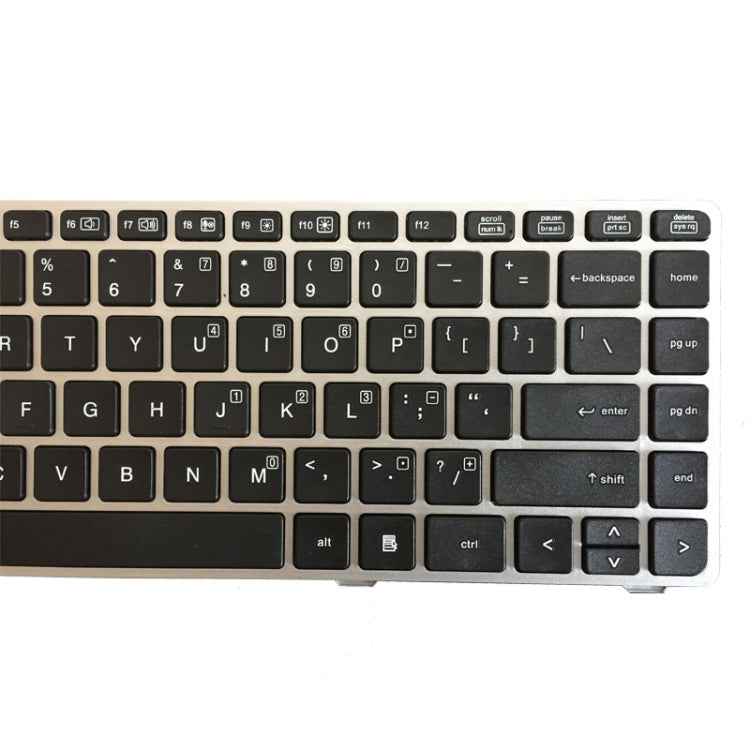 US Version Keyboard with Silver Frame for HP EliteBook 8470B 8470P 8470 8460 8460p 8460w ProBook 6460 6460b 6470, For EliteBook 8470B (US)